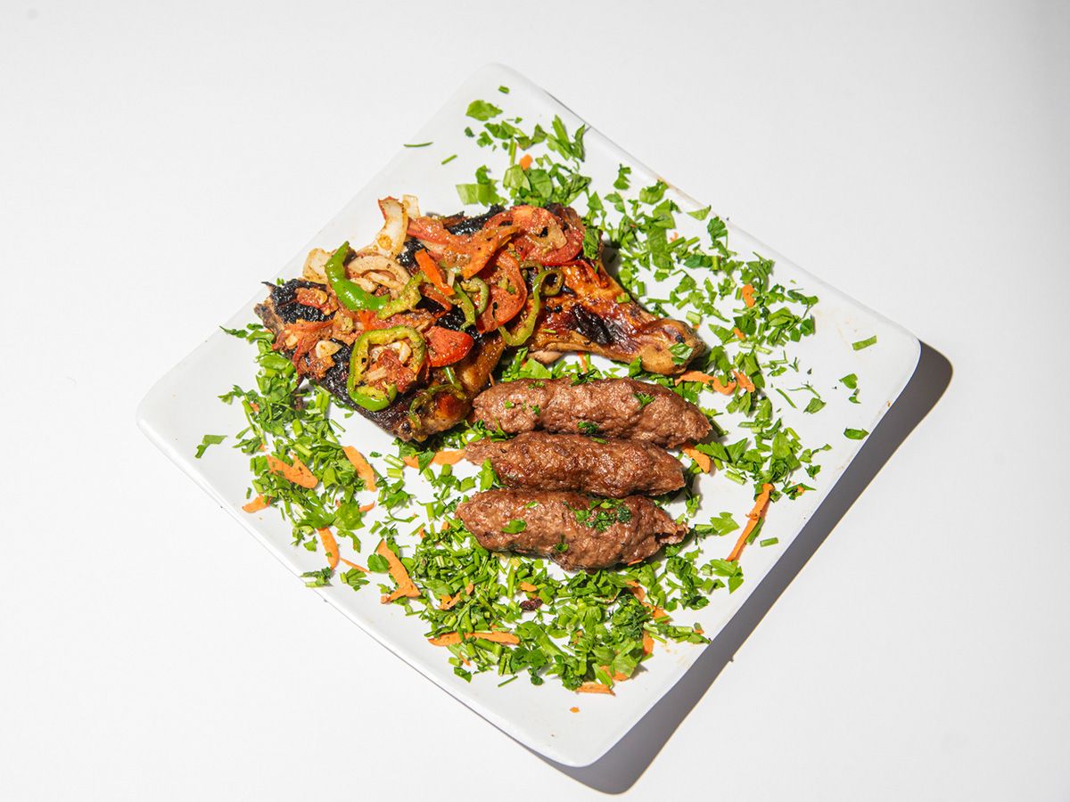 Quarter chicken and eighth kofta