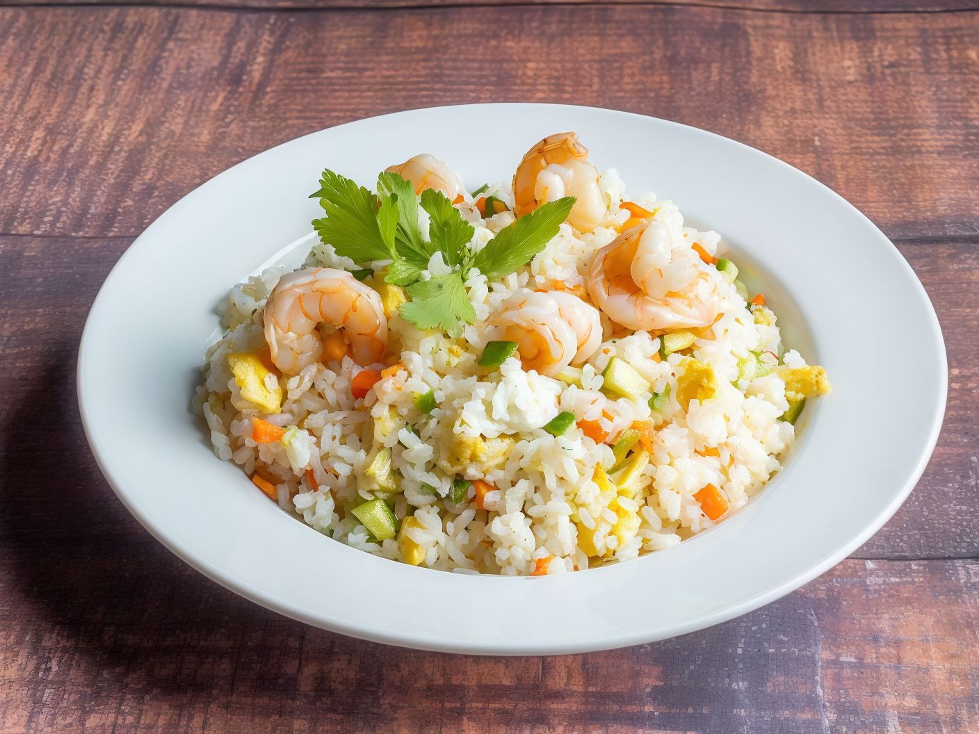 R07- Fried Rice with Eggs and Shrimp
