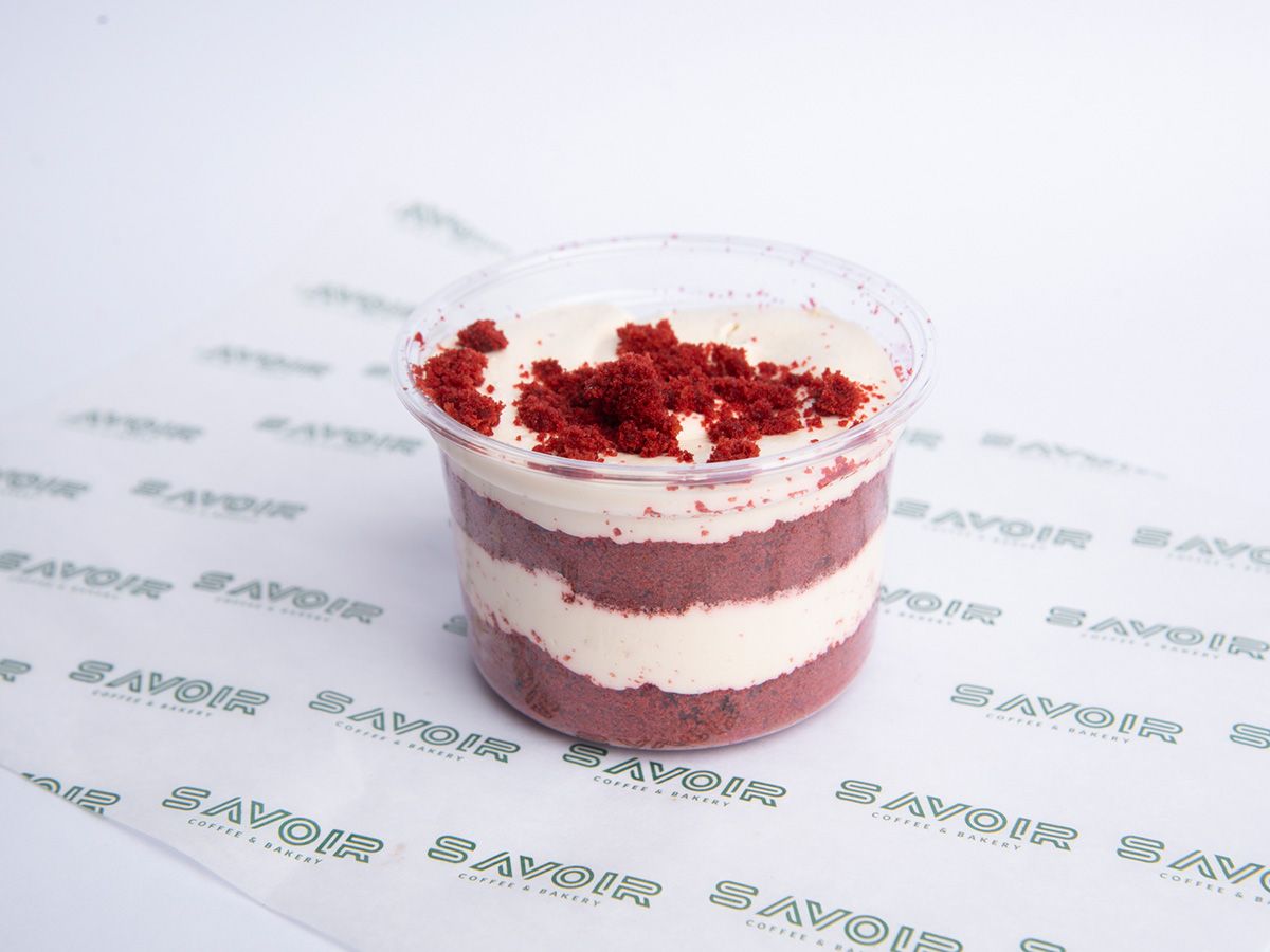 Red Velvet Cake Jar