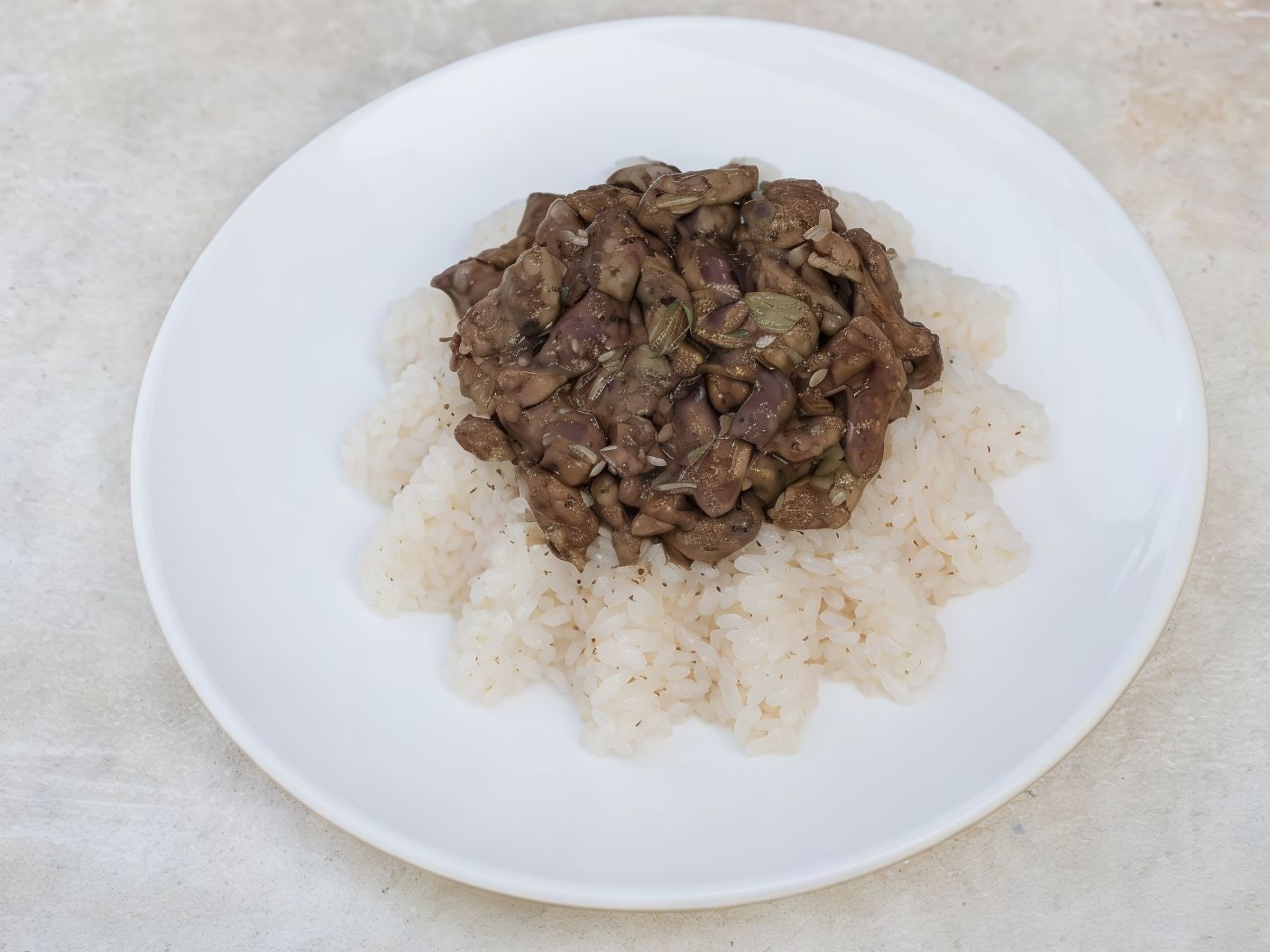 Rice With Chicken Liver