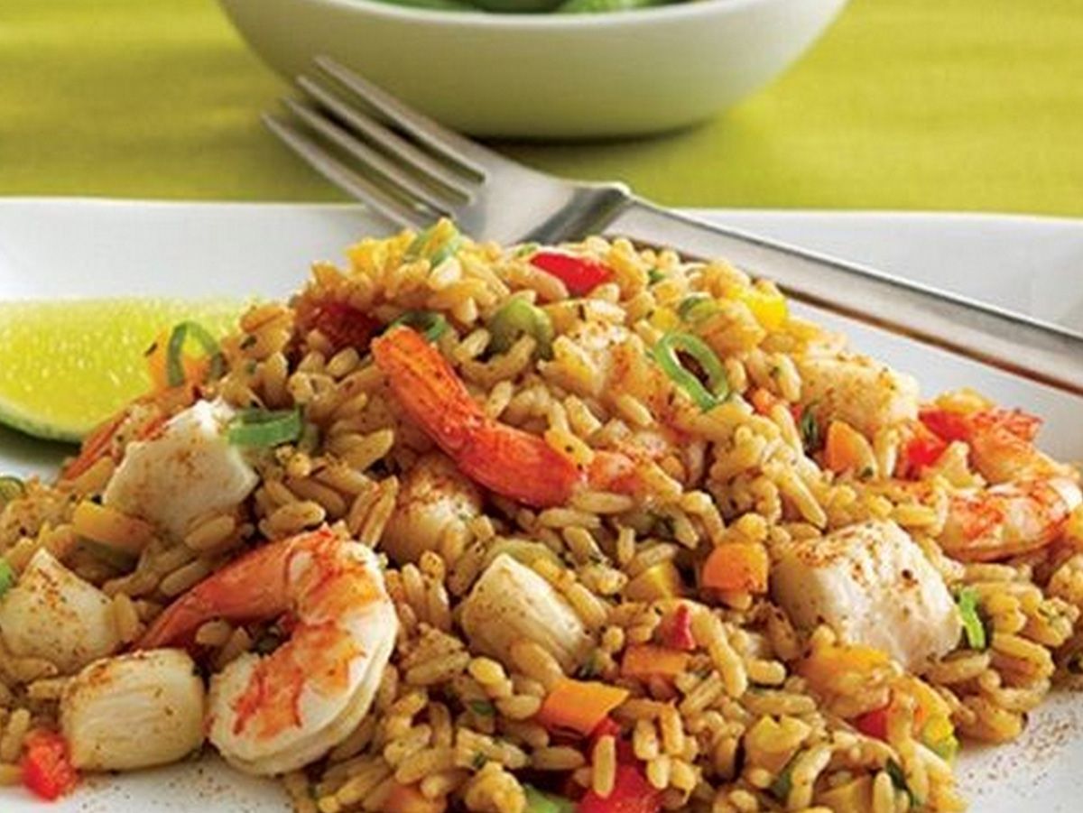 Shrimp and Calamari Rice