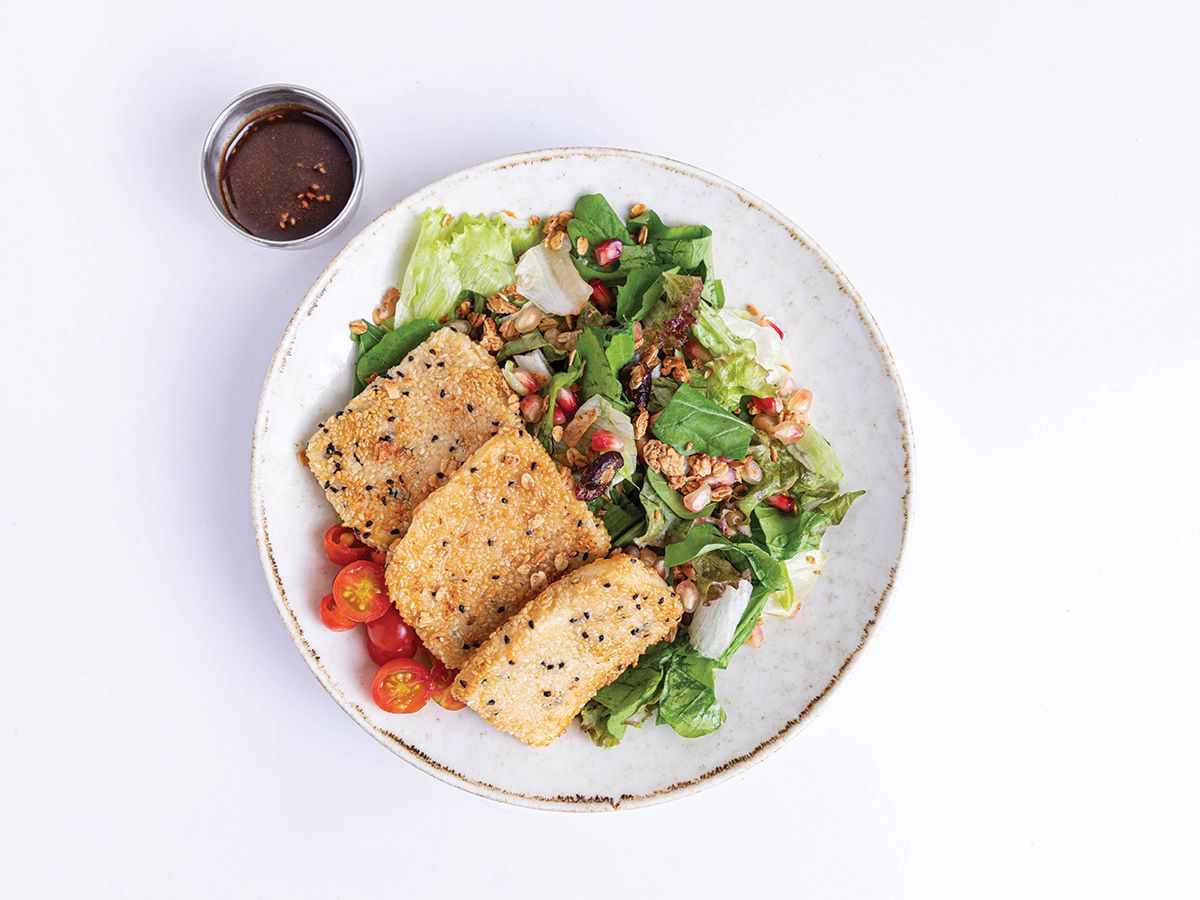 Rocca Halloumi And Semsemeya Salad