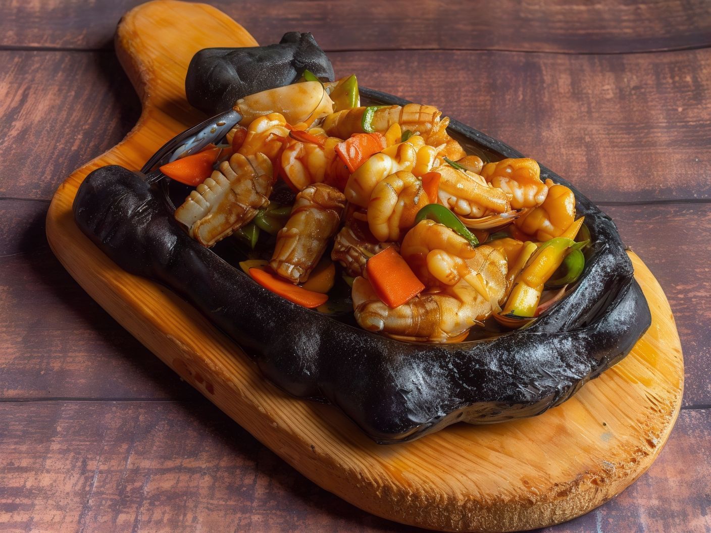 S06- Mixed Seafood on Hot Plate
