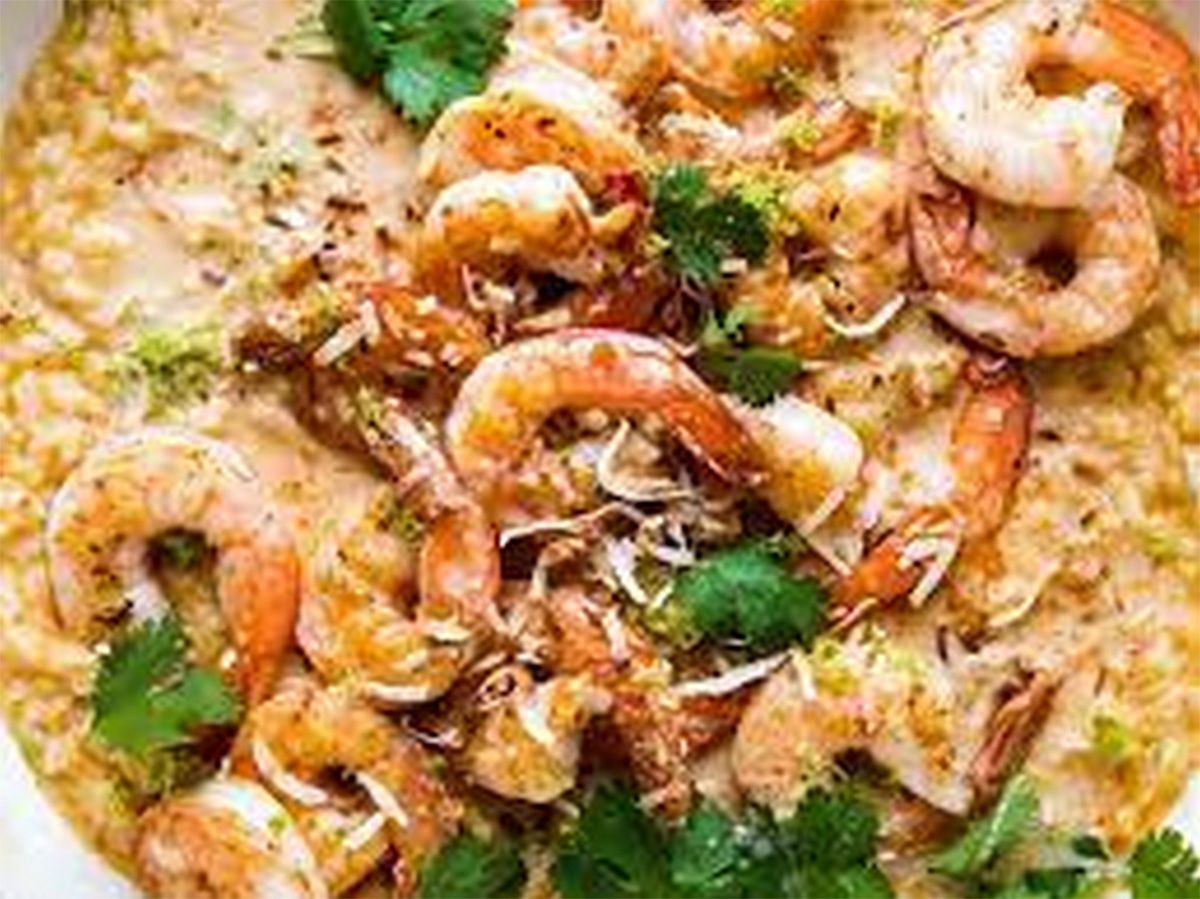 SHRIMP and CURRY RISOTTO