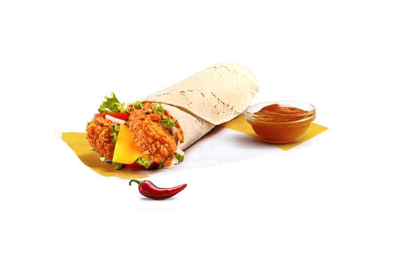 Spicy Chicken Wrap Sandwich