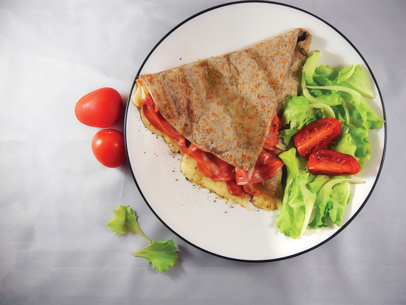 Salami crepe