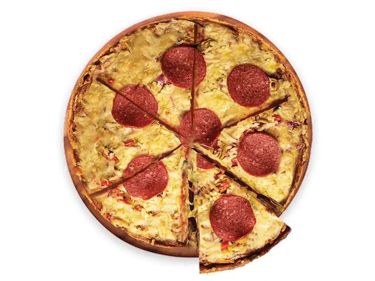 Salami Oriental Pizza
