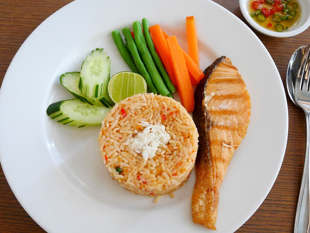 Fried Rice Salmon