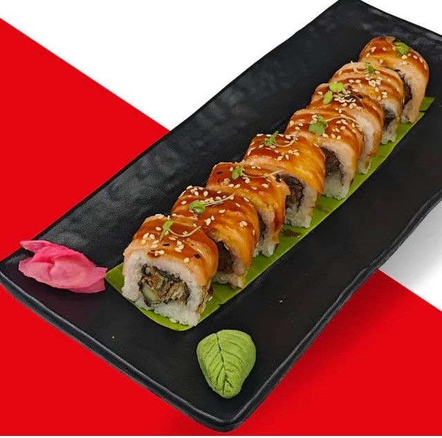 Salmon Teriyaki Roll 5 Piece