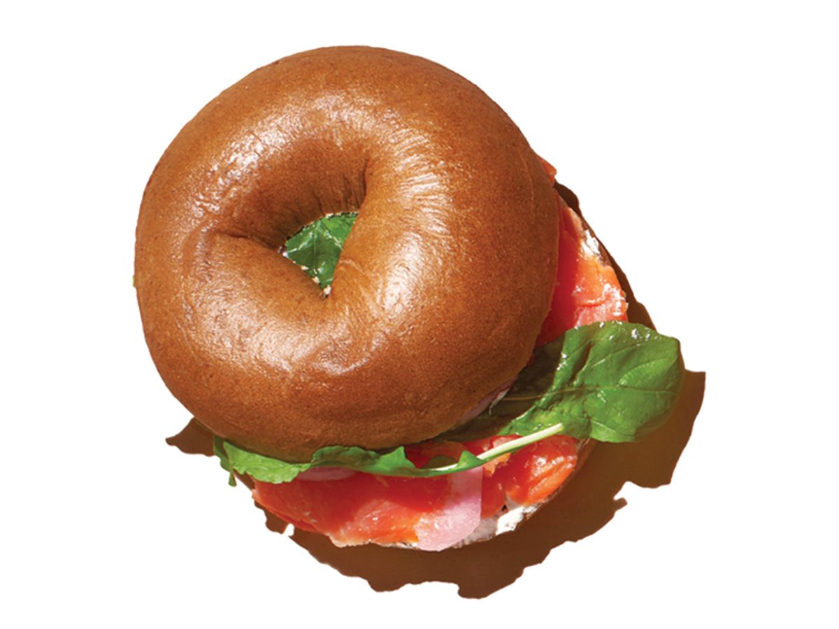 Salmon Bagel Sandwich