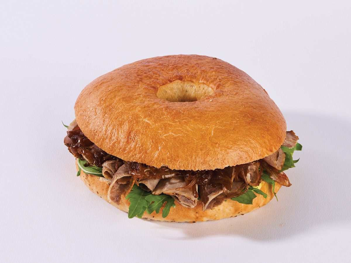 Salted Truffle Beef Bagel