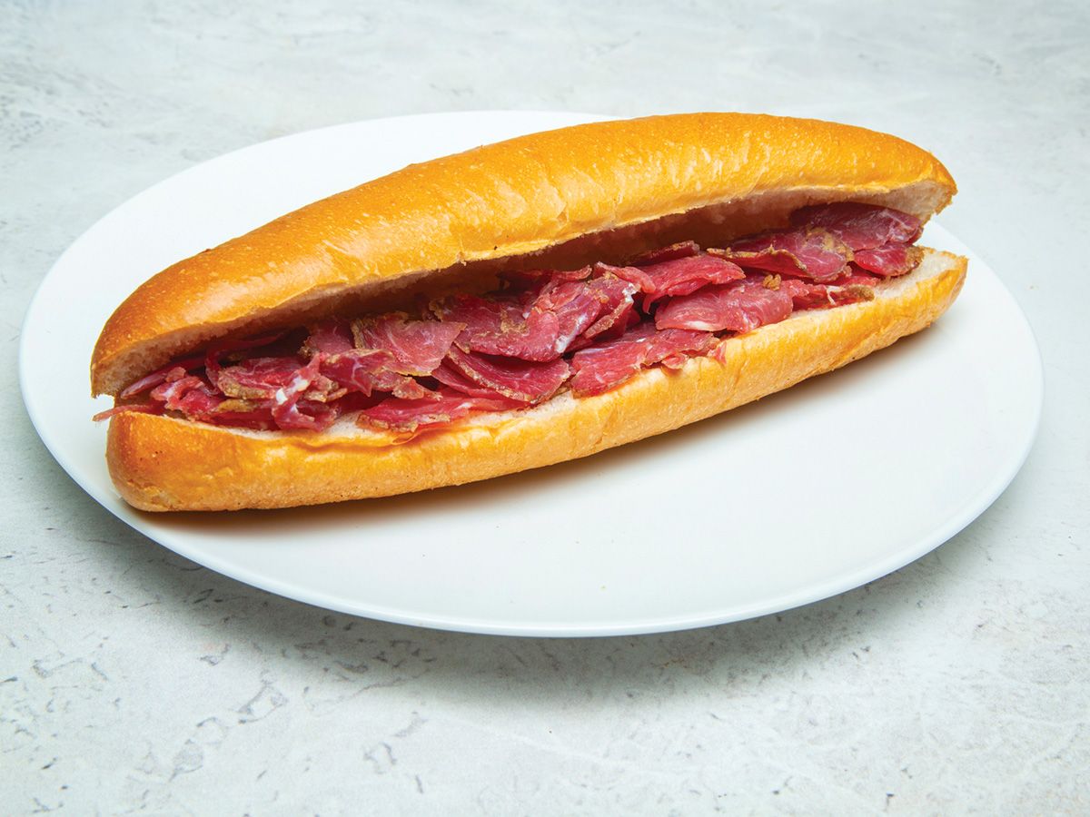 Sandwich Filled With Cold Pastrami