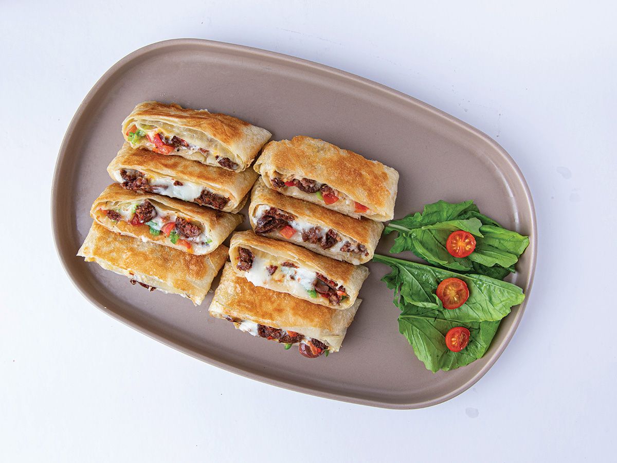 Sausage And Mix Cheese Roll