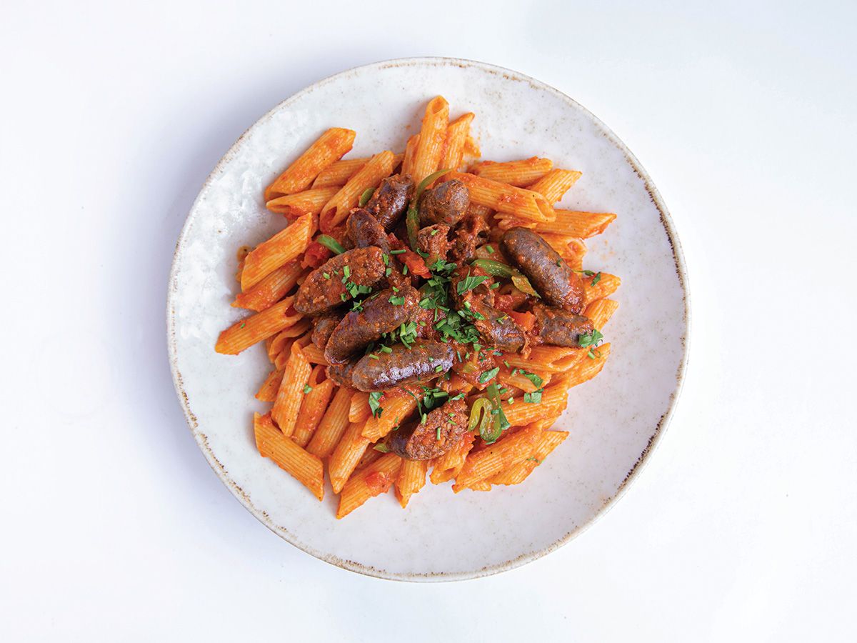 Sausage Red Sauce Pasta Medium Spicy