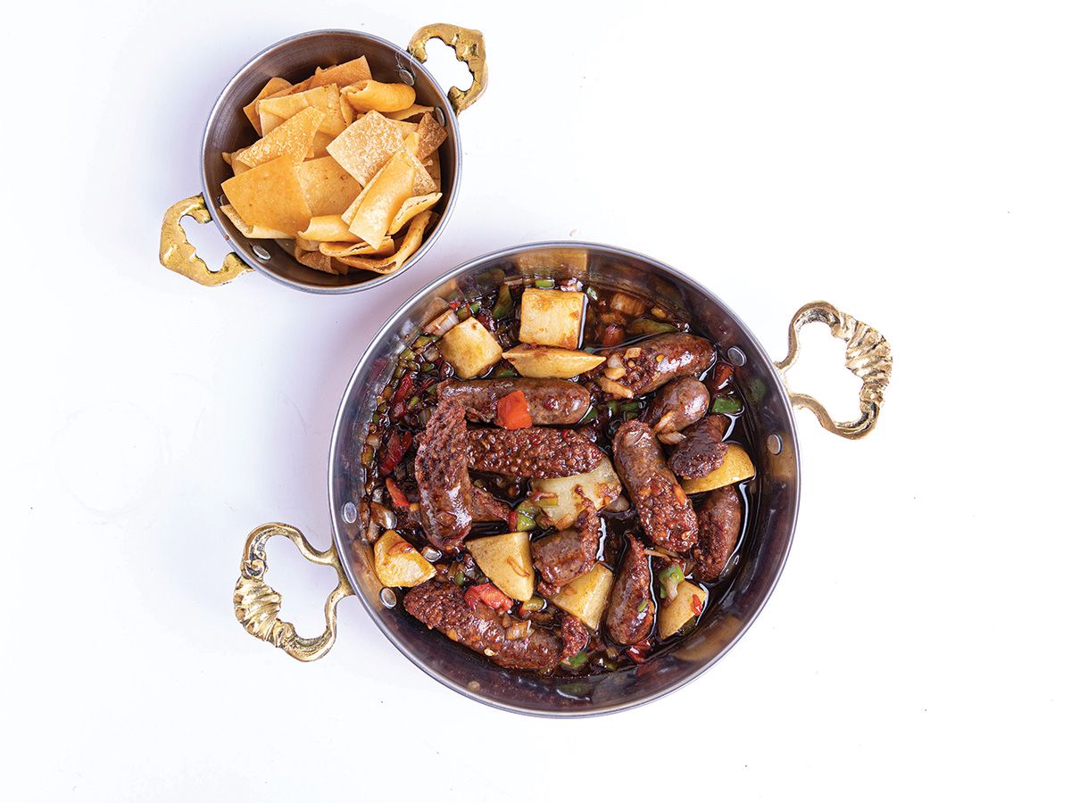 Sausage With Pomegranate Molasses Pan