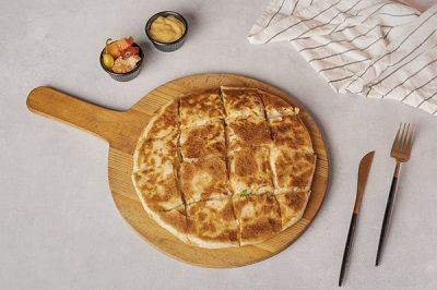 Kiri Cheese Pie with Pastrami