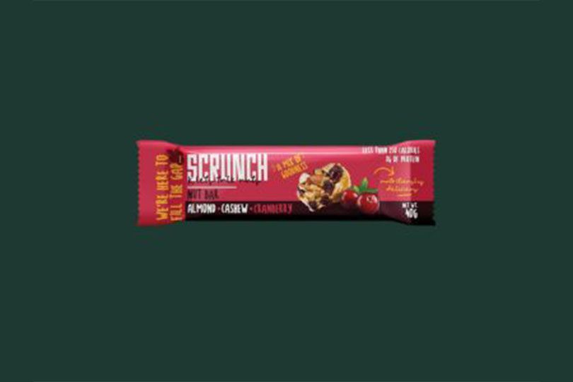 Scrunch Belgian Chocolate With Almonds & Raspberry - 40 Gm