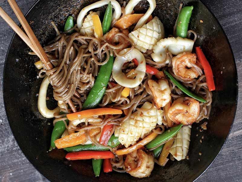 Stir-Fry Seafood Noodles