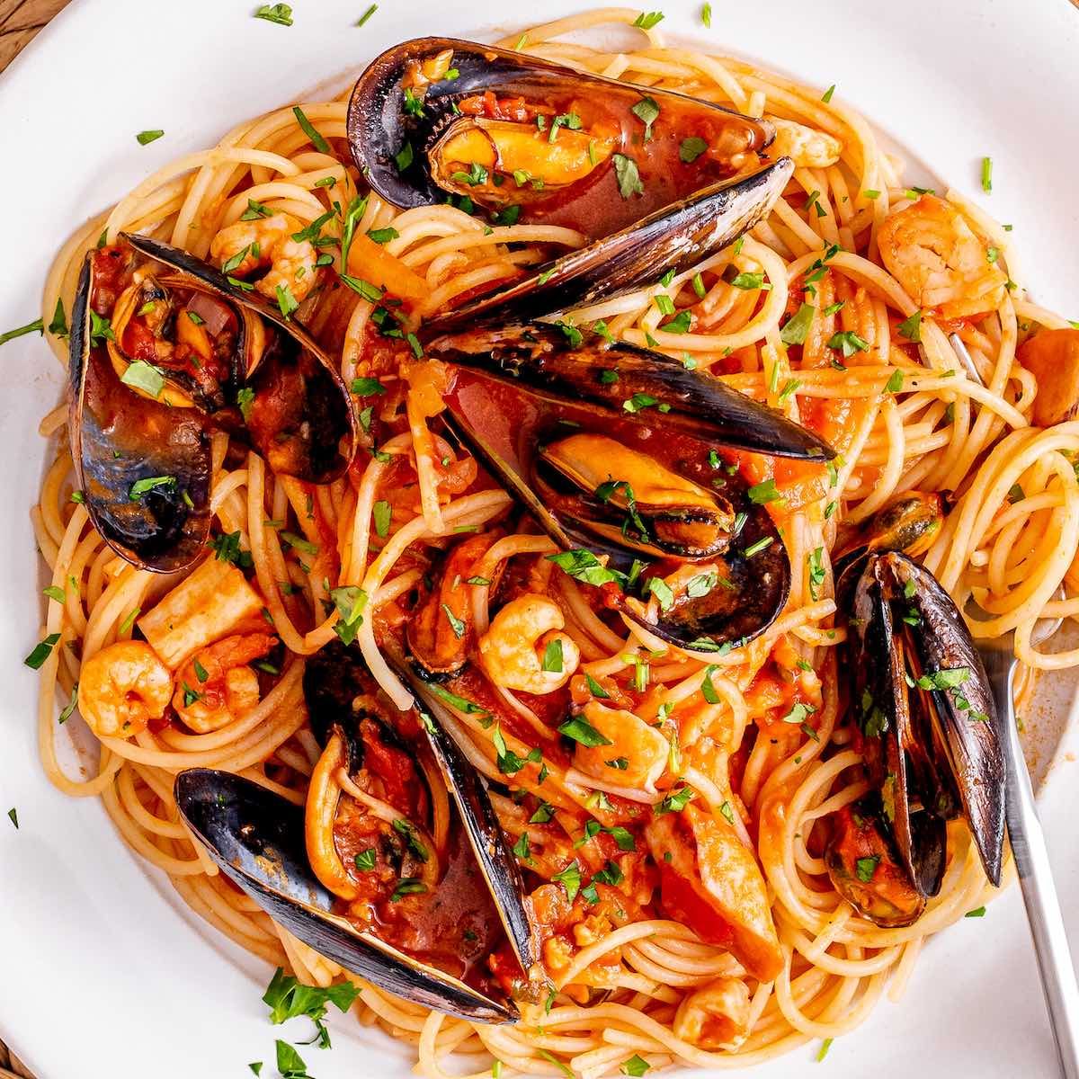 Snails Pasta Seafood