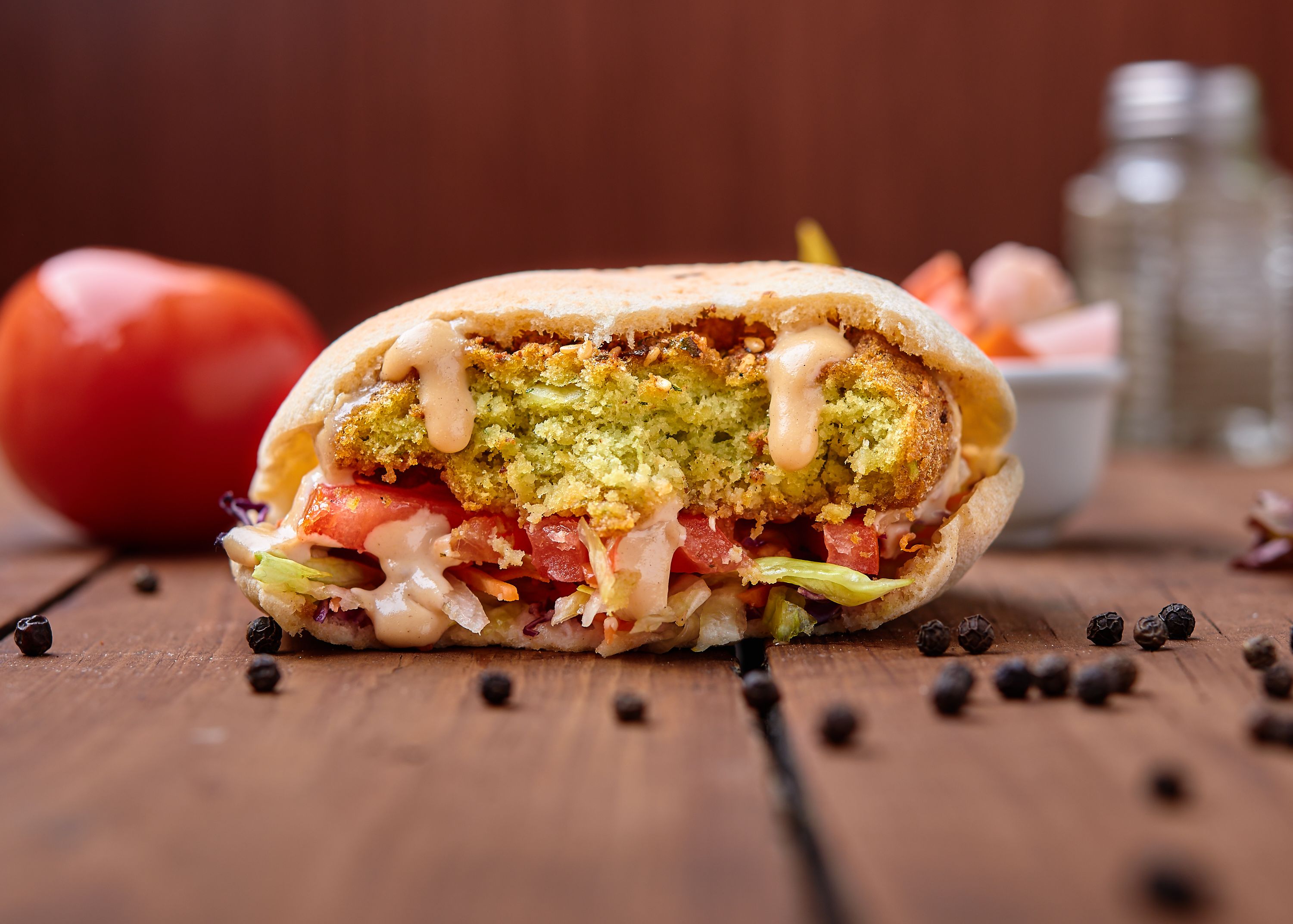 Papai Falafel Sandwich