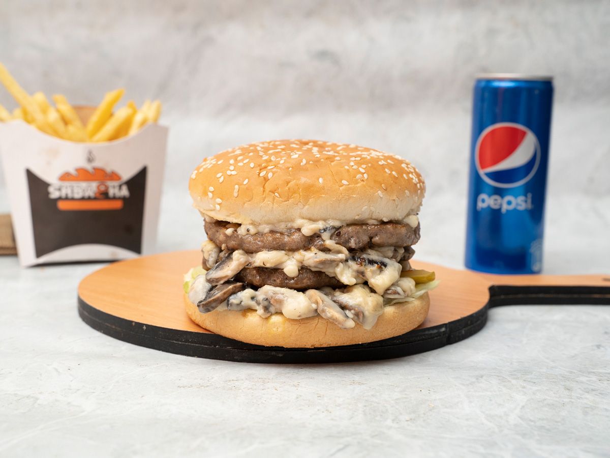 Big Beef Burger Mashrom