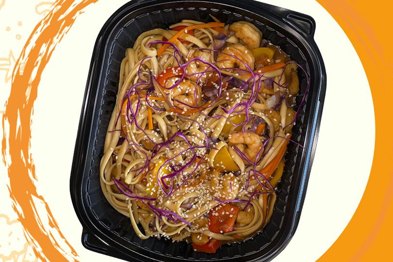 Asian Shrimp Pasta Meal
