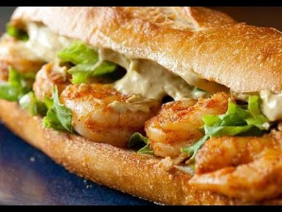 Shrimp Pane Sandwich