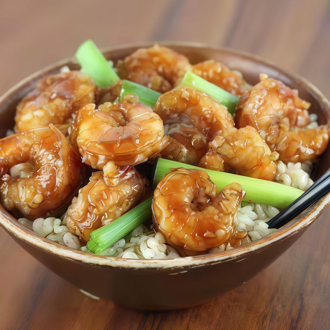Shrimp Mongolian Ramen Platter