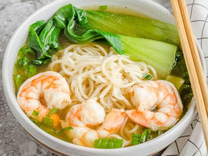 Shrimp Noodles Soup