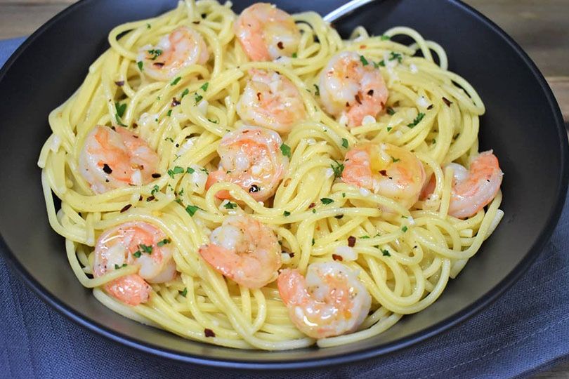 Spaghetti With Shrimp