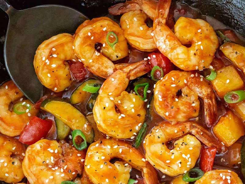 Chinese Shrimp Sweet & Sour Platter