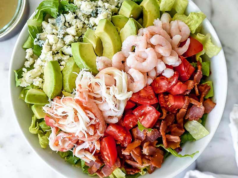 Shrimp With Crabs Salad