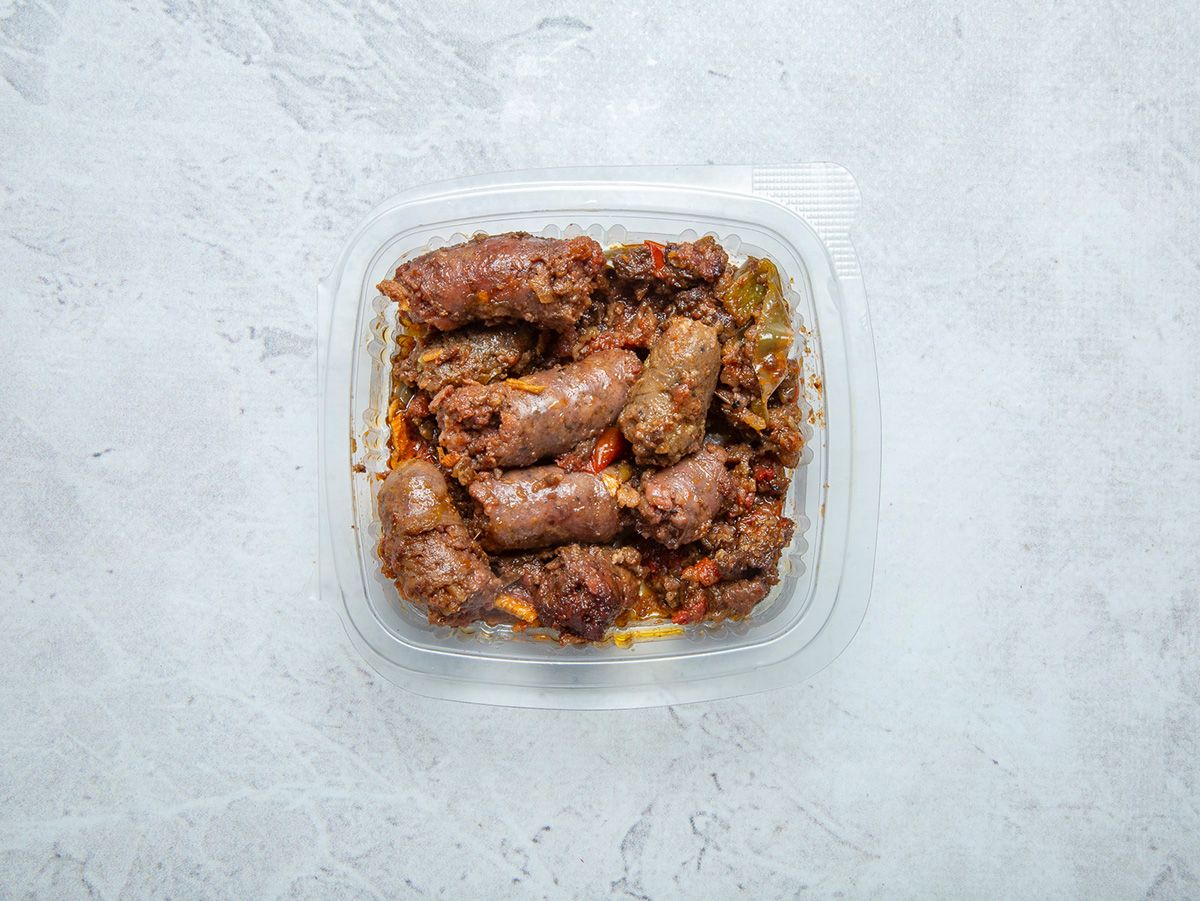Small Oriental Sausage Box