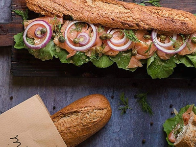 Smoked Salmon Sandwich