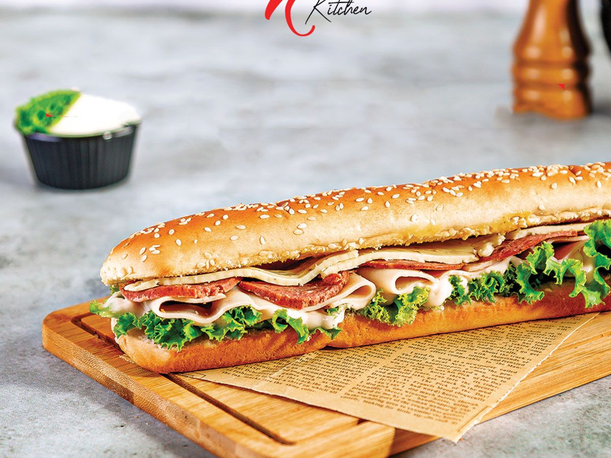Salami and Turkey Cold Sandwich