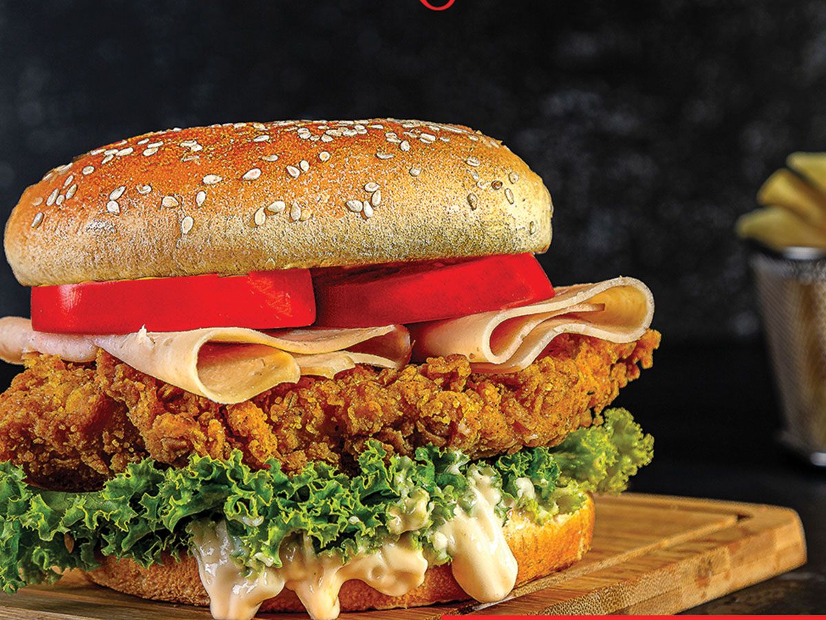Crispy Chicken smoked Turkey Sandwich