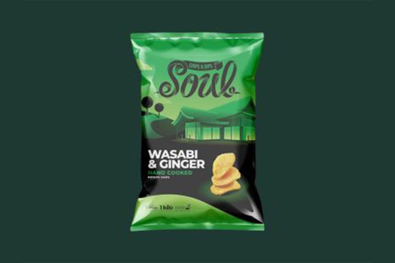 Soul Wasabi And Ginger Potato Chips