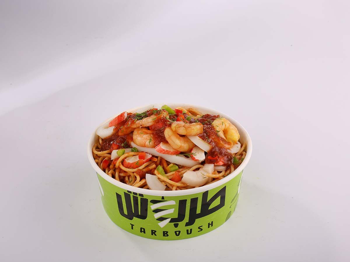 Spaghetti Marinara Seafood Large