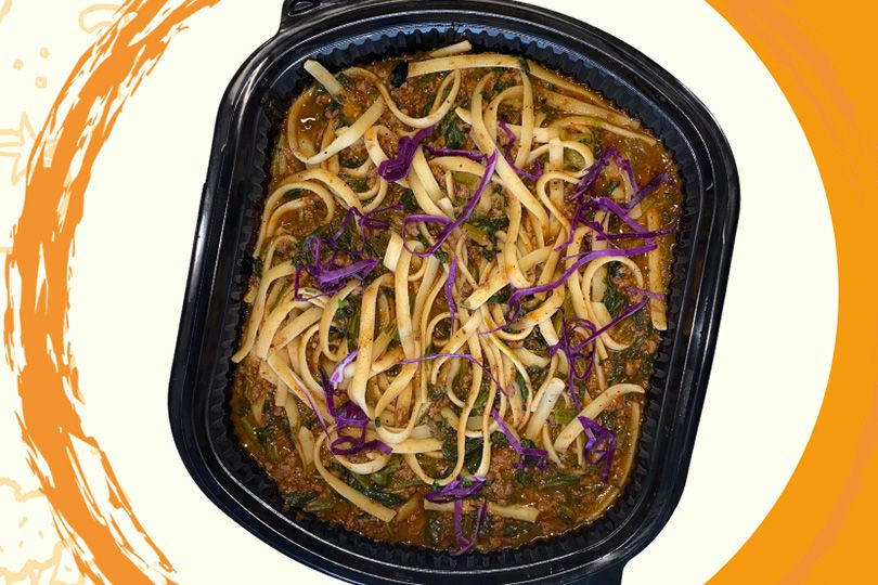 Spinach Bolognese Spaghetti Meal