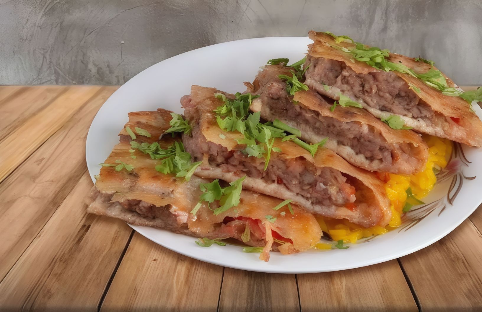 Special Mutton Meat With Kandouz Meat Hawawshi