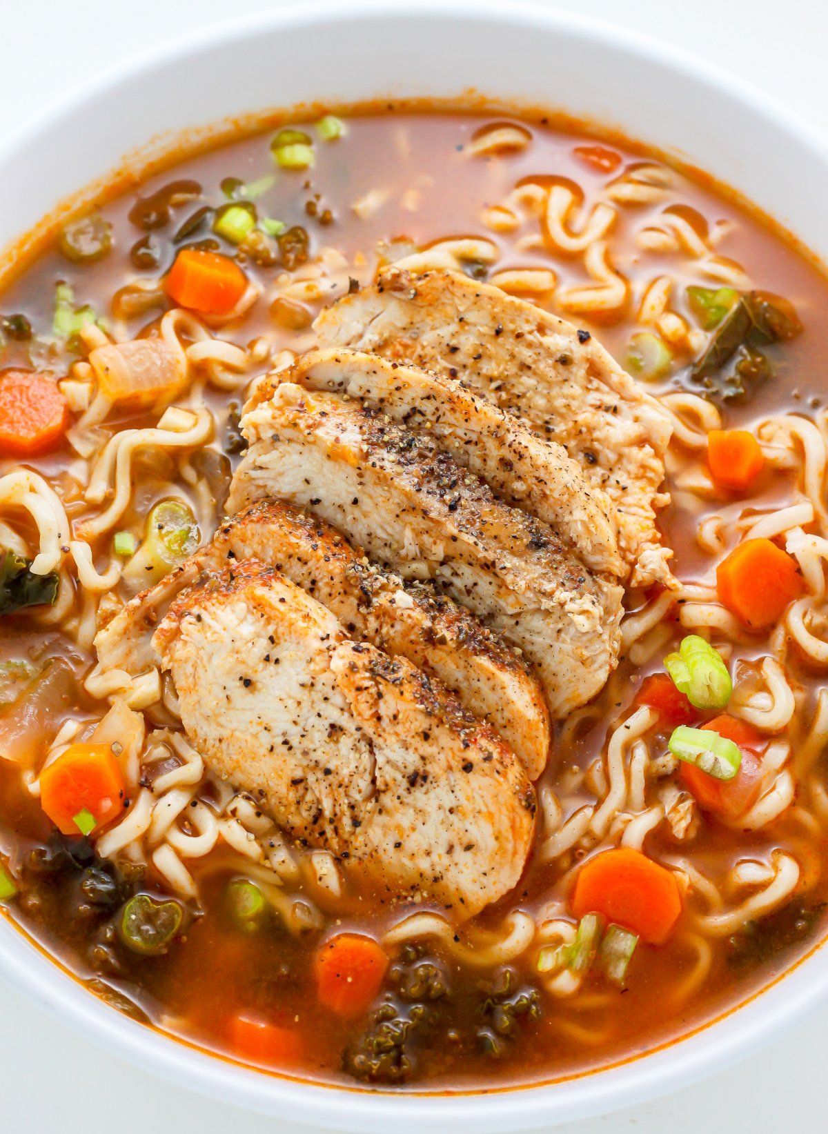 Spicy Ramen With Chicken Soup