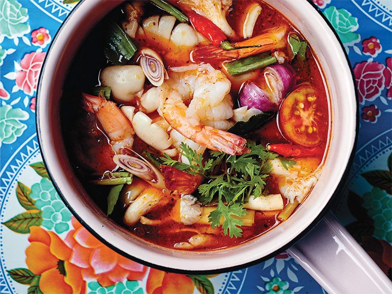Hot and Sour Shrimp Soup