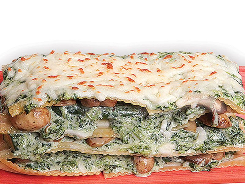 Mushroom And Spinach Lasagna