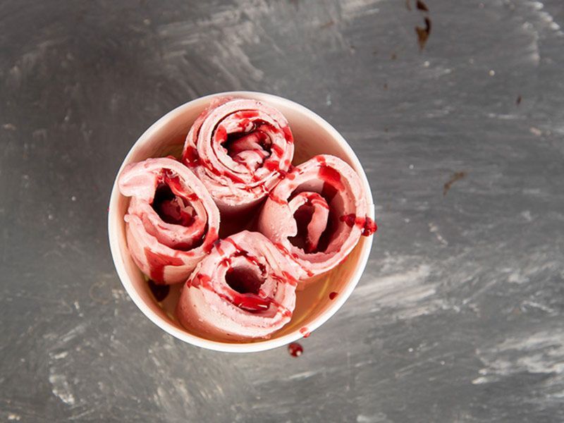 Strawberry Ice Cream Roll