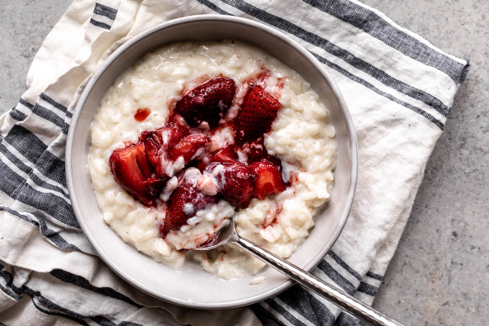 Rice With Strawberry Or Pomegranate