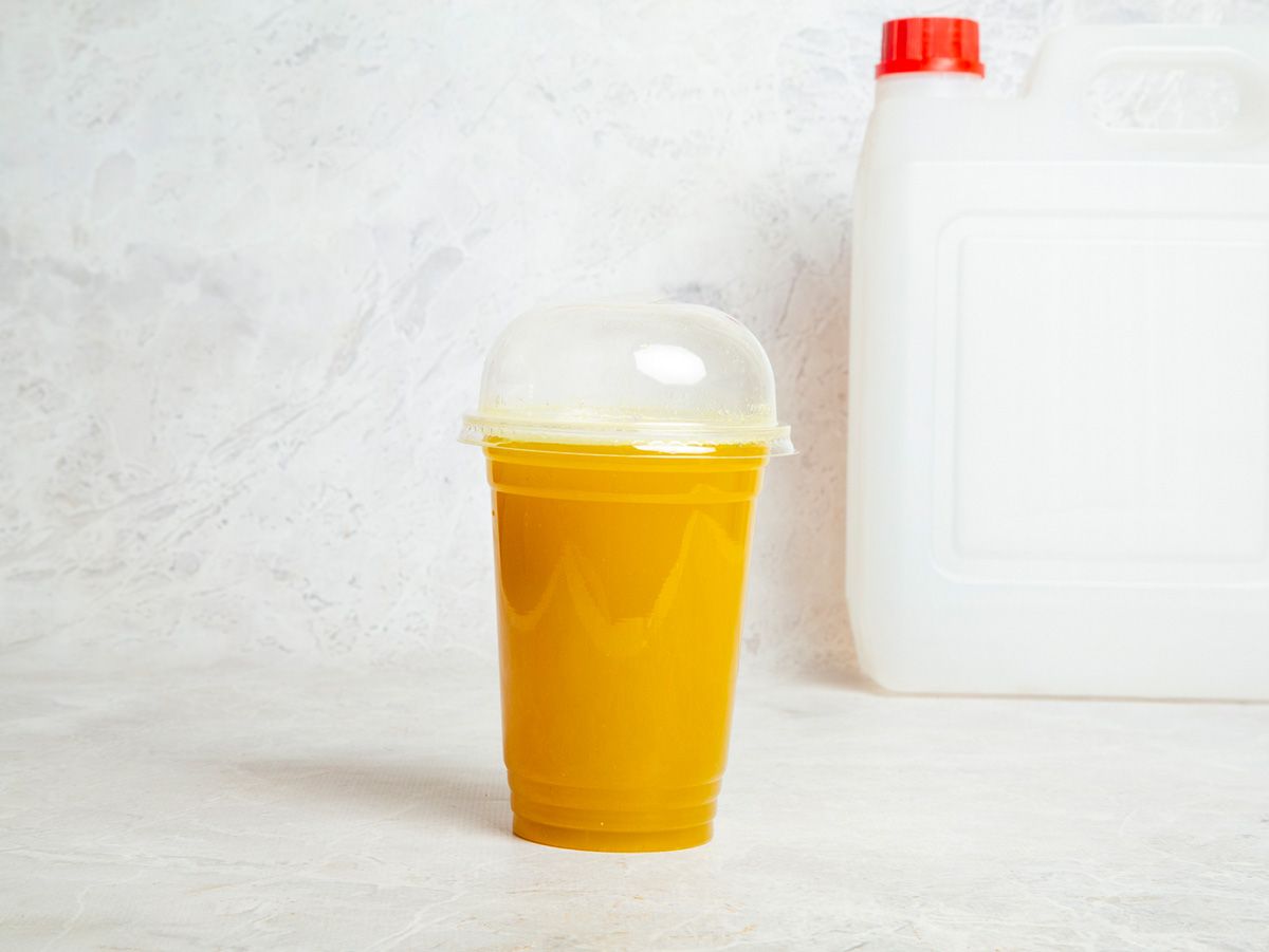 Sugar Cane With Orange