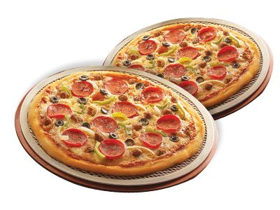 Order 1 Super Supreme Pizza And Get 1 Same Size Pizza For Free