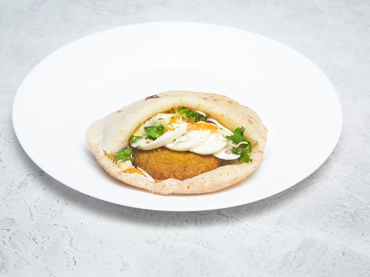 Falafel With Boiled Eggs