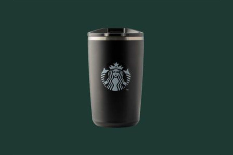 Tumbler 12 Oz Stainless Steel Robi Black
