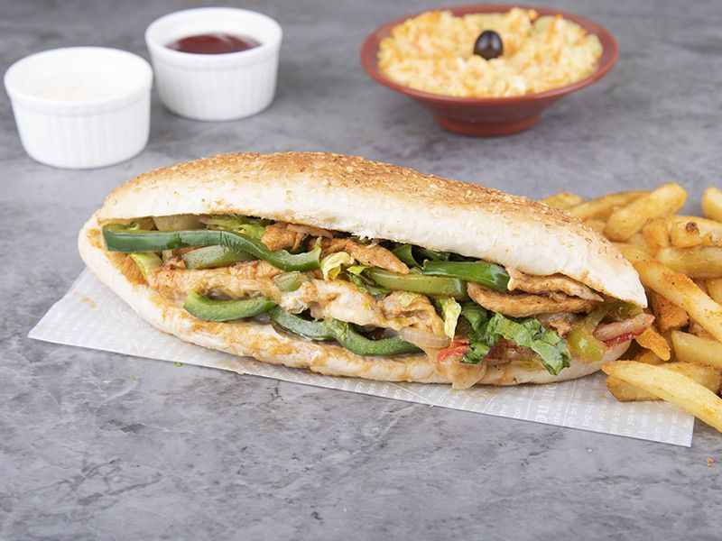Turkey and cheese sandwich